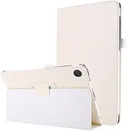 Case for Galaxy Tab A8 10.5 Inch (2022), Slim PU Leather Smart Flip Stand Protection Cover with Auto Wake/Sleep for Samsung Galaxy Tab A8 10.5 / SM-X207 SM-X205 SM-X200 - White