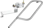 80476 Regulator 69957 Burner Tube Replacement Parts for Weber Q200 Q220 Grill Regulator Replacement Baby Q Series Q 200 Q 220 Gas Valve Propane Regulator 396000 396002 Grill Burner Tubes Assembly