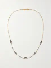 [Fred Leighton] Fred Leighton - Collection 18-karat Gold, Sterling Silver And Diamond Necklace - One size One size Gold