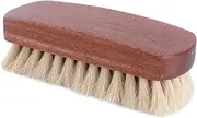 minkissy Multifunctional Horse Hair Polishing Shoe Brush with Wooden Handle Shoe Cleaner for Boots Lightweight and Portable Dedusting Tool for Home and Travel