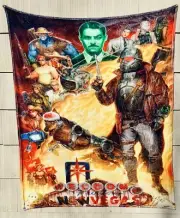 RARE Fallout New Vegas/LARGE/Plush Blanket/Almost 6ft X 5ft