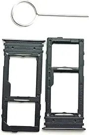 2 Pieces Black Single SIM Tray Replacement for Samsung Galaxy A72 SM-A725F with SIM Eject Tool