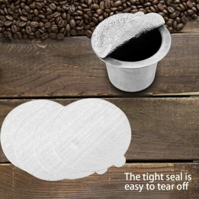 Aluminum Foil Lids Stickers Seals For Nespresso Reusable Pods Coffee Capsule Cup