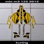 山葉 條紋貼紙 LIS 車身 YAMAHA MIO M3 125 YRS 2015 黃色摩托車貼紙