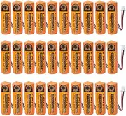 HOUYIBO 30PCS ER14505M 3.6V Lithium Battery 2200mAh Battery Backup Non-Rechargeable Batteries with 2.54 White Plug for Water Meter