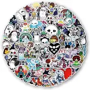 Undertale Stickers,100 PCS Game Graffiti Vinyl Waterproof Decals for Water Bottles Computer Bicycle Skateboard Luggage Phone Pad Laptop Kids Teens Stickers Pack