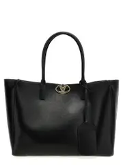 [Valentino Garavani] Valentino Garavani-Medium Tote Vlogo Tote Nero-Donna OS Black