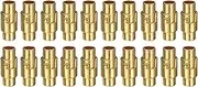 uxcell 20pcs Leather Cord End Clasp 4mm Hole Magnetic Cord End Caps Closures Leather Bracelet Buckle for Jewelry Making DIY Supplies Crafts, Gold Tone