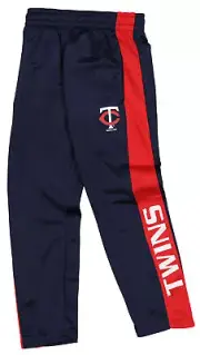 Outerstuff MLB Youth (8-20) Minnesota Twins Side Stripe Slim Performance Pant
