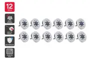 Solar Powered LED Garden Outdoor Path Lights (12 Pack)