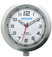 Oxford Analogue Motorcycle Clock, silver for Men One Size