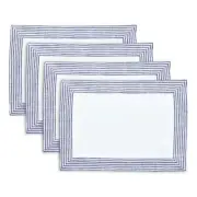 Solino Home 100% Pure Linen Placemats 14 x 19 Inch Set of 4 - Lucca, Made in USA
