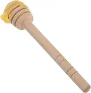 HOMOBABE Wooden Honey Dippers Honey Stirrer Stick for Honey Jar Jam Wine Elegant Honey Utensil Multi-Functional Stirring Rod for Family