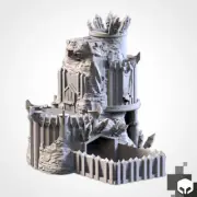 Bastion of the Wild 3d Printed Dice Tower Terrain for RPG Tabletop Wargaming