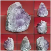 Natural Raw Amethyst Quartz Geode Druzy Crystal Cluster Healing Specimen 2+LB