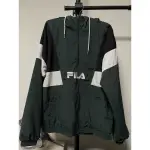 FILA 衝鋒衣 綠 尼龍 日版