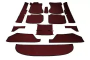 MERCEDES-BENZ W114 W115 200 230 230.4 230.6 220D floor carpet CLARET RED 13 PCS