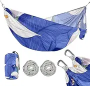Safari Calla Lily Royal Blue 330lb Capacity Hammocks for Camping with Portabl Carry Bag Backyard Hammock for Camping & Hiking Essential hamaca para Patio Exterior