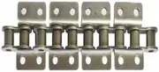 MCMATUTKEQ 1.5M Length 06B,08B,10A,12A Single Double Hole Drive Roller Chain Machine Transmission Conveyor Chain with Double Wings(08B 2 Wing 2 Hole)