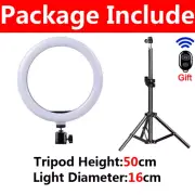 LED Selfie Ring Light with USB Remote, Tripod Phone Holder YouTube TikTok Video