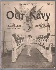 MAG: Our Navy 8/1918-WWI eras magazine-historic-rare-pix-info-VG