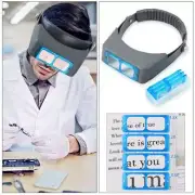 4 Lens Head Headband Magnifier Reading Jewelry Visor Opitcal Glass Magnifier US