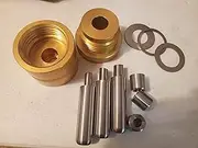 Self Centering Coin Ring Punch Kit & Die Set | Coin Making Tool Spacer Set | Hole Punchs Coin Jewelry Making Tool Made in USA | Ring Punch & Die Sizes - 3/8inch, 7/16inch, 1/2inch