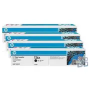 HP 126A Toner Cartridges Value Pack - Includes: [1 x Black, Cyan, Magenta, Yellow]