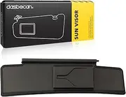 Dasbecan Front Right Passenger Side Sun Visor Built-in Mirror Compatible with 2006-2015 Mazda MX-5 Miata Replaces# NE51-69-270D-02 Black