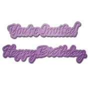 Spellbinders D-Lites Die ~ SENTIMENTS 8 ~ S2-155