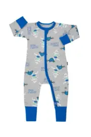 Bonds Baby Long Sleeve Zip Zippy Wondersuit Romper sizes 000 00 Colour Grey