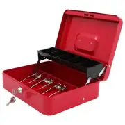 xydled Cash Box with Money Tray and Key Lock,Money lock box with Cash Tray,Sa...