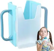 Juice Box Holder - Drinking Bottle Holder for Toddler - Adjustable Juice Bag Holder, Squeeze Proof Drinking Bottle Cup Holder for Kids and Toddler, Kitchen Puchen