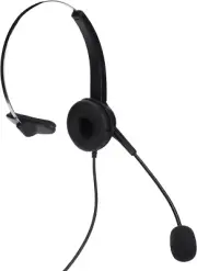 Premium Wired Headset with Noise-Cancelling Microphone, Wideband Computer Headph