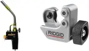 TS8000 Torch & RIDGID 101 Tubing Cutter with 1/4"-1-1/8" Cutting Capacity Bundle
