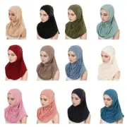 Breathable Turban Caps for Woman Religious Gathering Party Sunproof Muslin Hijab