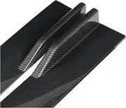 78.7"/86.6" Universal Side Skirts Extension Rocker Panels Lip Splitters Compatible For Chevy Chevrolet Camaro SS Car Accessories(86.6in Carbon Look)