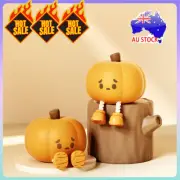 Cute LED Pumpkin Night Light Silicone Dimmable Nursery Light Touch Lamp AU