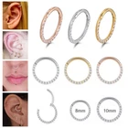 Tragus Earrings Nose Piercing Ring Zircon Nose Ring Ear Cartilage Septum Ring