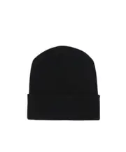 Brunello Cucinelli Turn-Up Hem Knitted Beanie M Black