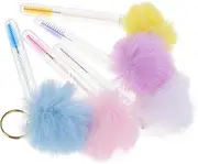 CRILSTYLEO Spiral Lash Wands Brow Comb Makeup Brush Set Lash Extension Tools Keychain