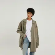 [1989 STUDIO] Light brown denim overshirt XXS Brown