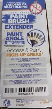 Paint Brush/ Scraper Extension Extender Multi Angle Household Paint Contractors