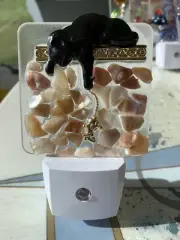 Cat On Mantel Led Dusk To Dawn Night Light