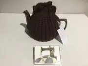 4 Cup BROWN SUPER THICK Tea Pot Cosy Can Open The Top To refill New