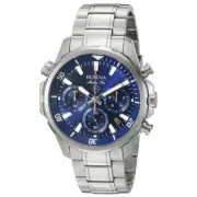 Bulova 96B256 Gent's Blue Dial Steel Bracelet Chrono Date Watch