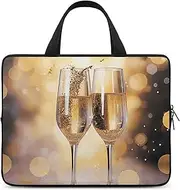 Laptop Case Sleeve Shockproof Computer Carrying Bag Two Glasses of Champagne Notebook Case Cover Laptop Bag Water Resistant Computer Cases Tablet Briefcase for Travel Business 17 Inch