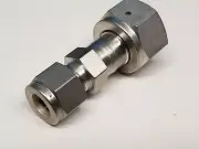 New Swagelok 3/8" Tube to 1/2" VCO O-Ring SS Connector, SS-8-WVCO-6-600