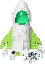 HOMCENT Spaceship Toy for Boys, Space Shuttle Toys with Sound (Green)