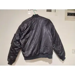 ZARA  緞面  飛行外套 鋪棉外套 MA1 MA-1 bomber jacket